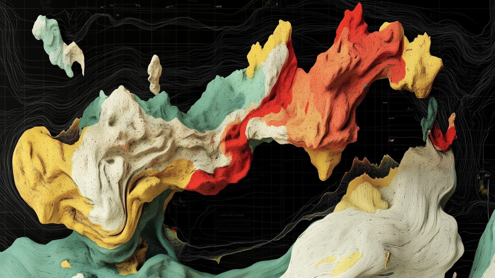 Stock chart abstract visualization